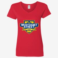 Ladies' Heavy Cotton™ V-Neck T-Shirt Thumbnail