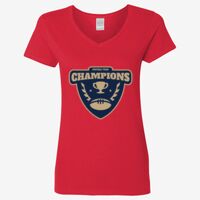 Ladies' Heavy Cotton™ V-Neck T-Shirt Thumbnail