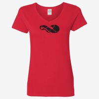 Ladies' Heavy Cotton™ V-Neck T-Shirt Thumbnail