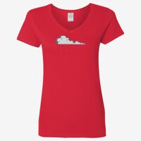 Ladies' Heavy Cotton™ V-Neck T-Shirt Thumbnail