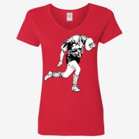 Ladies' Heavy Cotton™ V-Neck T-Shirt Thumbnail