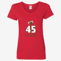 Ladies' Heavy Cotton™ V-Neck T-Shirt Thumbnail