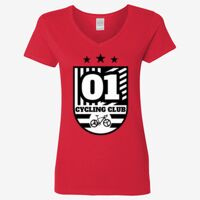 Ladies' Heavy Cotton™ V-Neck T-Shirt Thumbnail